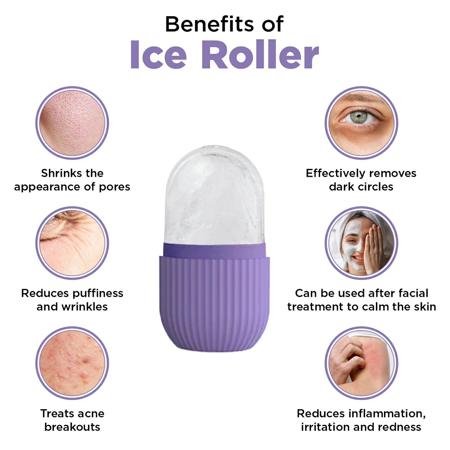 Ice Roller for Face Puffiness & Acne Control
