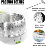 Stainless Steel Folding Premium Steamer Basket