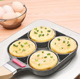 4-Hole Fried Non Stick Pan for Egg, Burger, Pancake, etc