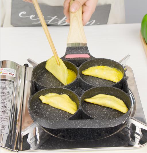 4-Hole Fried Non Stick Pan for Egg, Burger, Pancake, etc