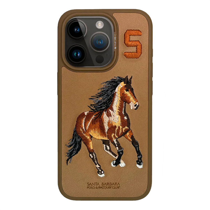 Premium Santa Barbara Polo & Racquet Club ® Boris Series Leather Case for iPhone 15 Series