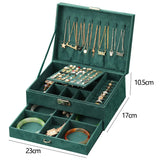 Green Jewelry Organizer Storage Box