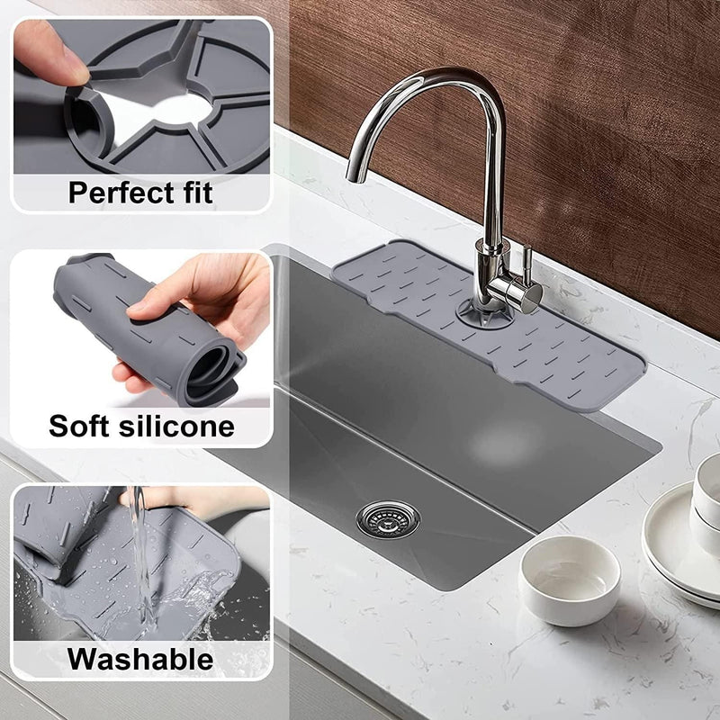 Kitchen Silicone Faucet Sink Splash Guard