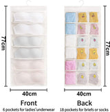 Closet Hanging Organizer with Mesh 24 Pockets