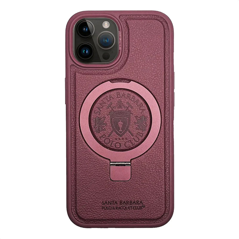 Premium Santa Barbara Polo & Racquet Club ® Primo Series Leather Case for iPhone 15 Series