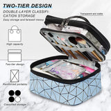 Double Layer Travel Cosmetic Cases Make up Organizer