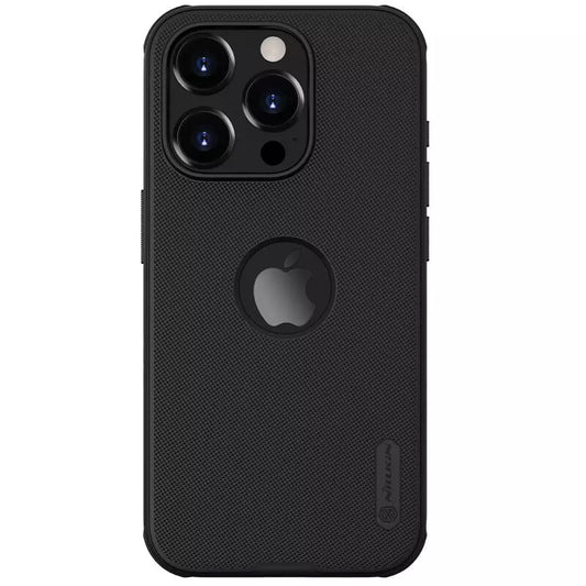 Nillkin ® Super Frosted Shield Pro Matte Finish Back Case for Apple iPhone 15 Series - BLACK (With LOGO Cutout)