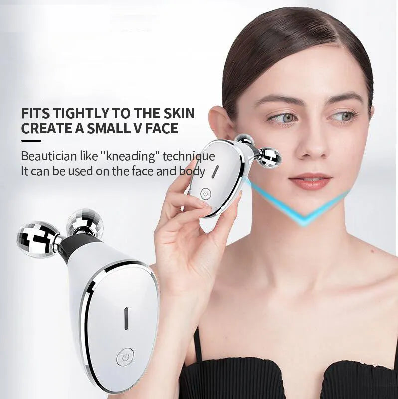 EMS face lifting massage roller machine