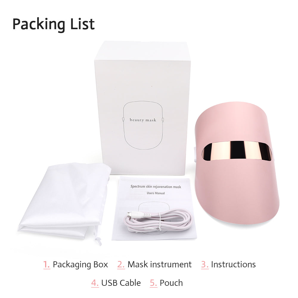 3 Color LED Face Mask Light Therapy