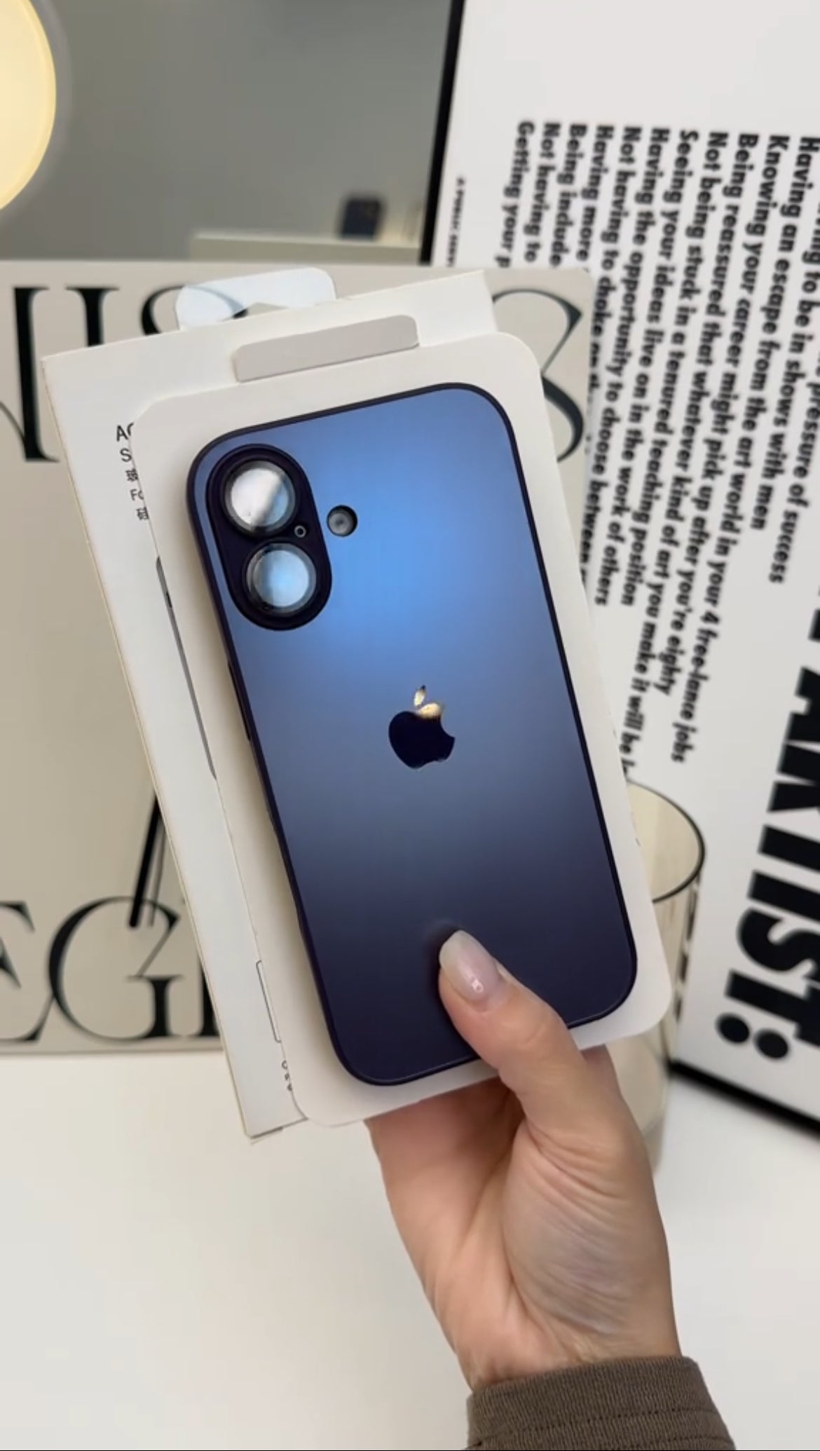 Matte Glass Case iPhone AG Case for 16 Series