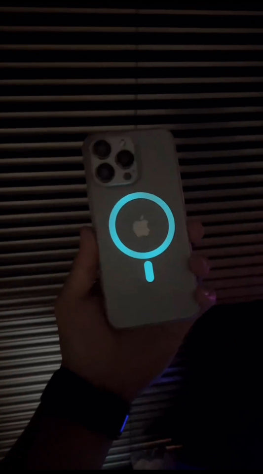 Glowing MagSafe Glass Case iPhone