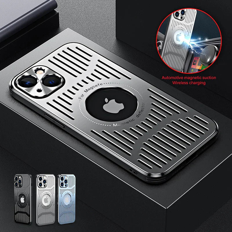 Metal Heat Dissipation Breathable Macsafe Case for Magsafe for iPhone