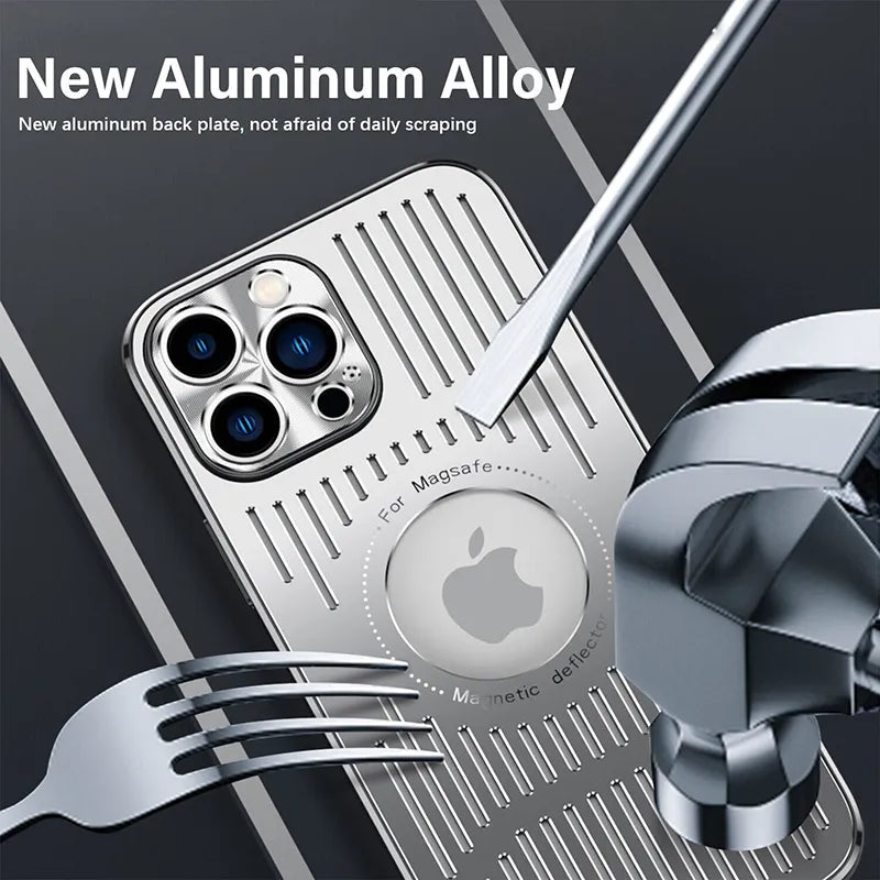 Metal Heat Dissipation Breathable Macsafe Case for Magsafe for iPhone