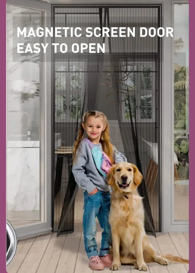 Mosquito Net with Full Frame Magnetic Screen Door