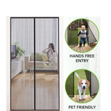 Mosquito Net with Full Frame Magnetic Screen Door