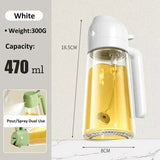 2 in 1 Spraying/ Pouring Integrated Oil Dispenser Bottle