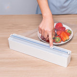 Wall-Mounted Adjustable Plastic Wrap Dispenser