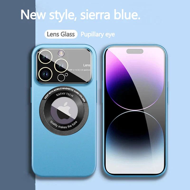 Slim Matte Frosting Glass Lens Protects Case