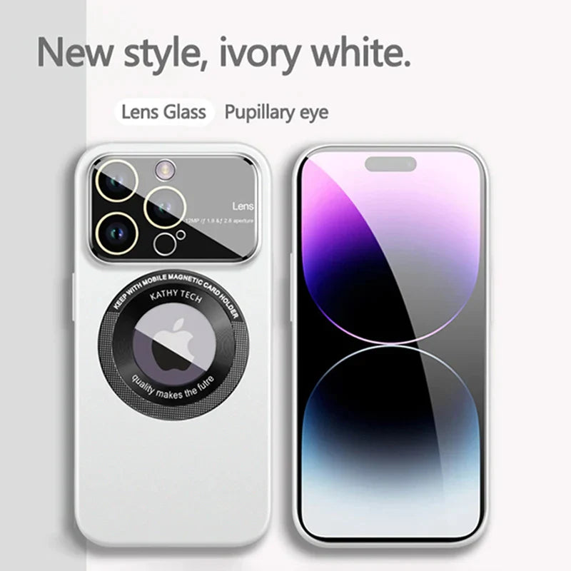 Slim Matte Frosting Glass Lens Protects Case