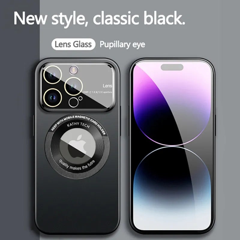 Slim Matte Frosting Glass Lens Protects Case