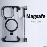 Aluminum Magnetic Stand Rimless Phone Case