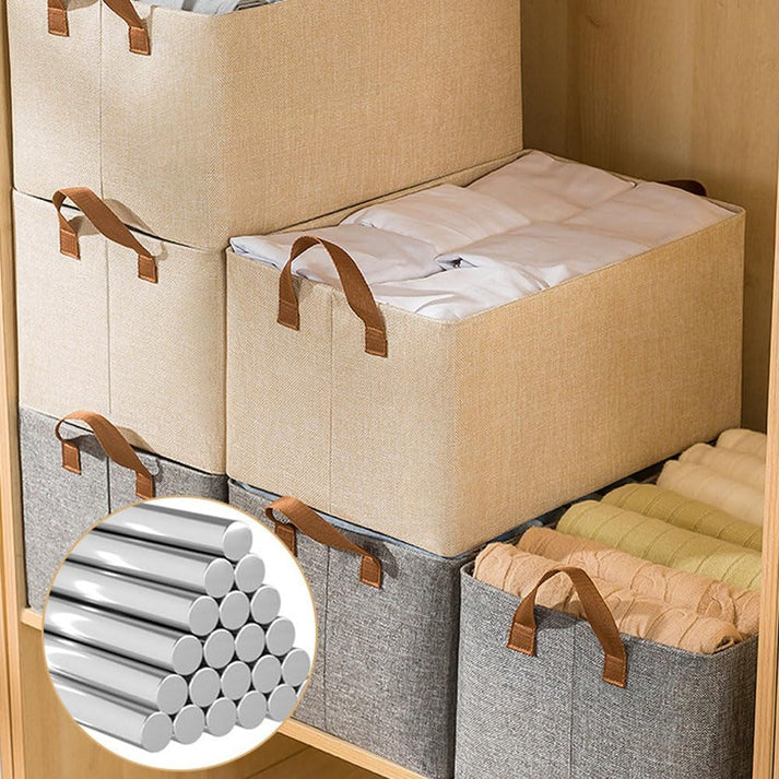 Foldable Clothes Storage Organizer (Multicolor)